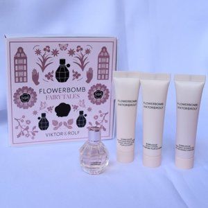 Viktor&Rolf Gift Set-Flowerbomb Fairy Mini,Lotion,Cream,Gel-7ml,15ml-4pc-BOX-NEW